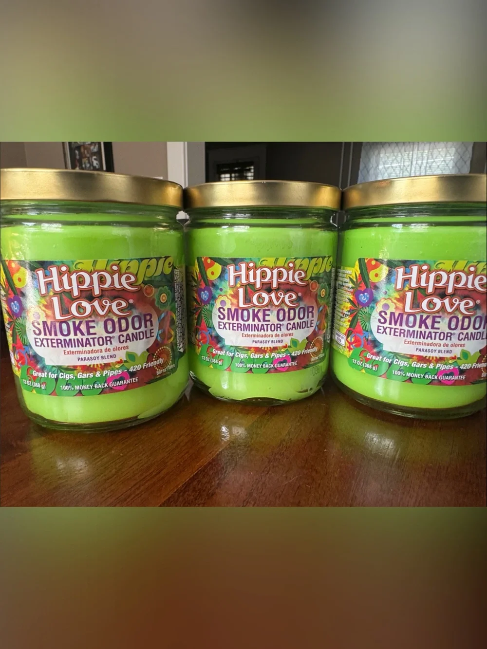 Smoke Odor Exterminator Candle - Bright Green